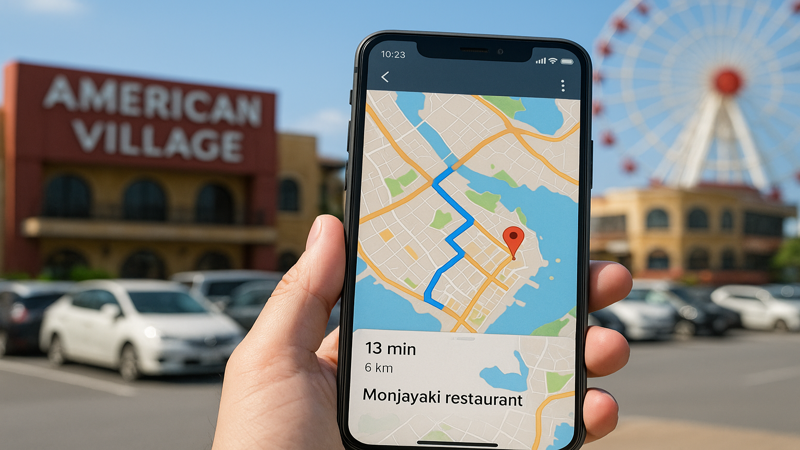 3.北谷もんじゃ店への詳細アクセス・営業情報