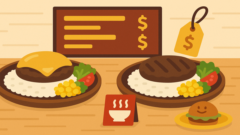 2.北谷びっくりドンキーの人気メニューと料金
