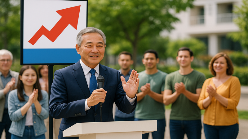 3.2025年北谷町長選挙への再選出馬表明