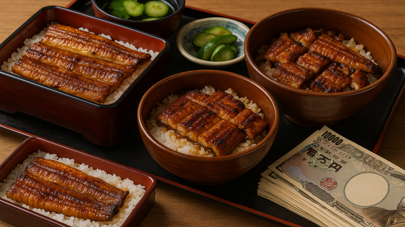 2.北谷うなぎの価格帯とメニュー比較
