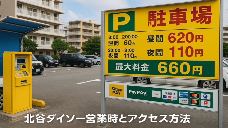 3.北谷ダイソー周辺の駐車場情報と料金