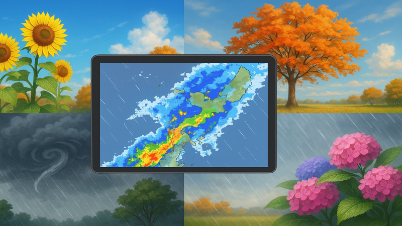 4.北谷の季節別天気傾向と雨雲レーダー活用術