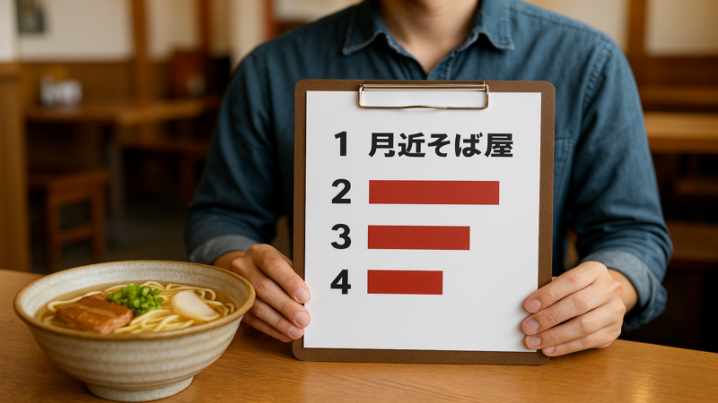 2. 北谷の人気そば屋ランキング
