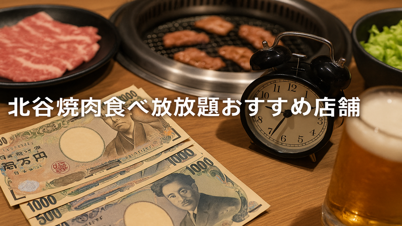 2.北谷焼肉食べ放題の料金と時間システム