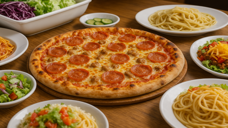 2.北谷 ピザインの食べ放題メニューと料金システム