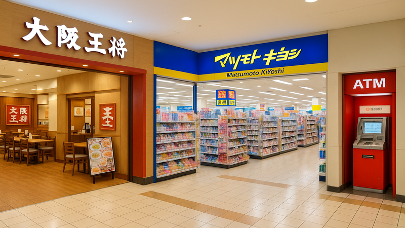 4.北谷サンエー内のテナントと併設施設