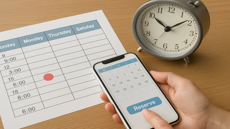 3.北谷皮膚科の診療時間と予約方法