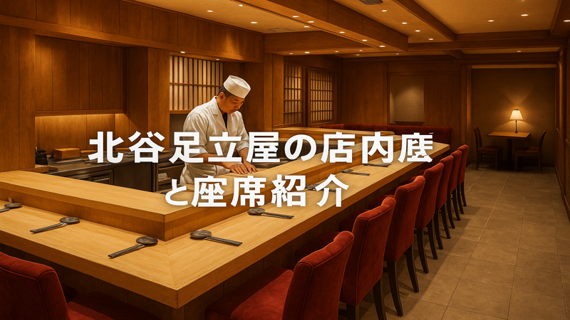 2.北谷足立屋の店内雰囲気と座席情報