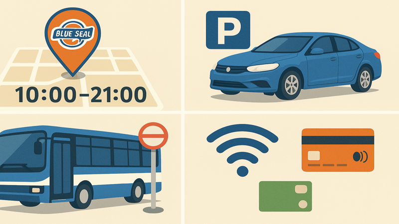 1.北谷ブルーシールの基本情報・アクセス方法