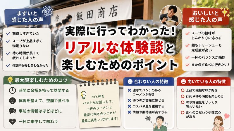 4.飯田商店に行く前に知っておきたいリアルな体験談