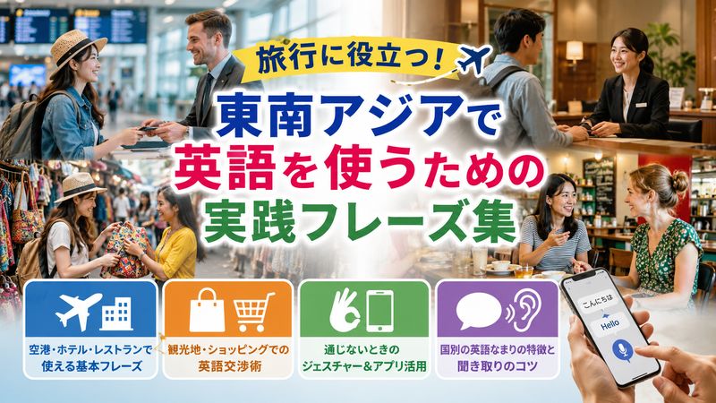 2. 旅行で使える!東南アジアで英語を使うための実践フレーズ集
