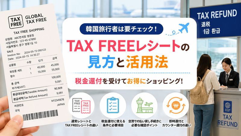 3.韓国旅行で必須！TAX FREEレシートの見方と活用法