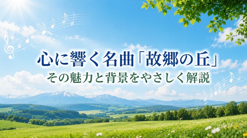 1.「故郷の丘」とはどんな曲なのか