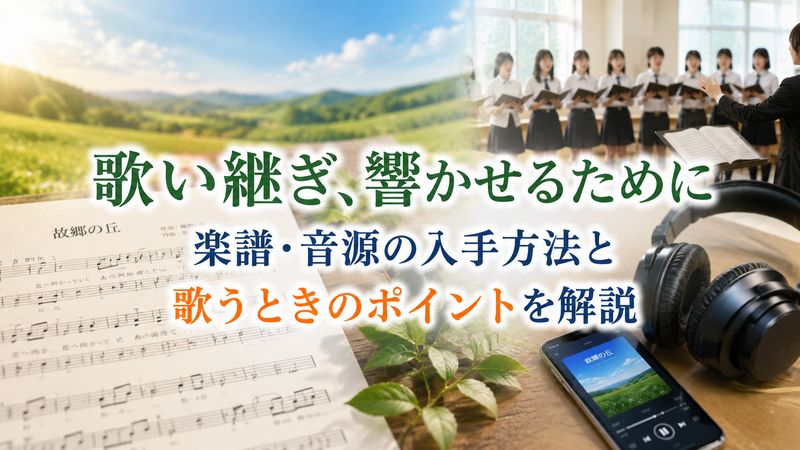 3.「故郷の丘」を聴く・歌うための情報